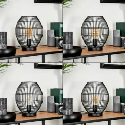 Lampe de table Oravi Noir, 1 lumière