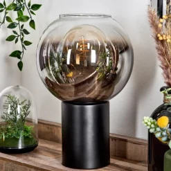 Lampe de table Pascal Noir, 1 lumière