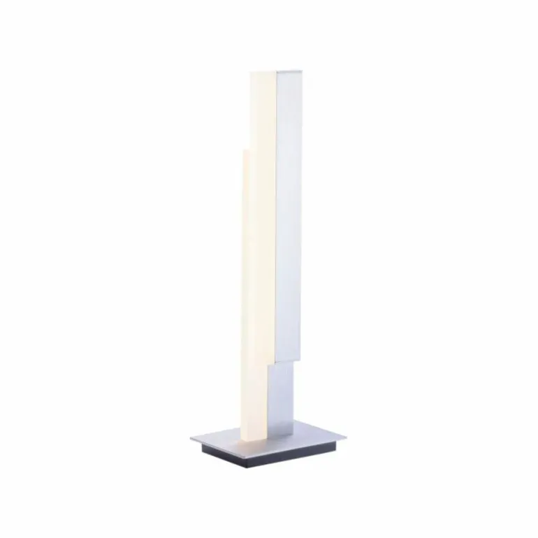 Lampe de table Paul Neuhaus Q-TOWER LED Aluminium, 2 lumières, Télécommandes