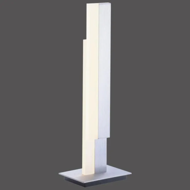 Lampe de table Paul Neuhaus Q-TOWER LED Aluminium, 2 lumières, Télécommandes
