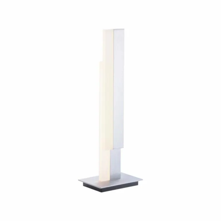 Lampe de table Paul Neuhaus Q-TOWER LED Aluminium, 2 lumières, Télécommandes