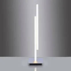 Lampe de table Paul Neuhaus Q-TOWER LED Aluminium, 2 lumières, Télécommandes