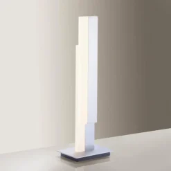 Lampe de table Paul Neuhaus Q-TOWER LED Aluminium, 2 lumières, Télécommandes