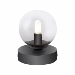 Lampe de table Paul Neuhaus WIDOW LED Nickel mat, Noir, 1 lumière
