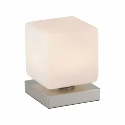 Lampe de table Paul Neuhaus DADOA LED Acier brossé, 1 lumière