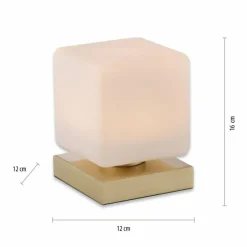 Lampe de table Paul Neuhaus DADOA LED Laiton, 1 lumière