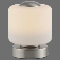 Lampe de table Paul Neuhaus BOTA LED Acier brossé, 1 lumière
