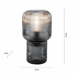 Lampe de table Paul Neuhaus MASHI Fumée, 1 lumière