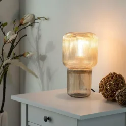 Lampe de table Paul Neuhaus MASHI Ambre, 1 lumière