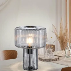 Lampe de table Paul Neuhaus FUNGUS Fumée, 1 lumière