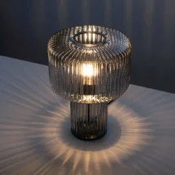 Lampe de table Paul Neuhaus FUNGUS Fumée, 1 lumière