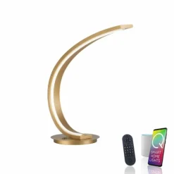Lampe de table Paul Neuhaus Q-VITO LED Laiton, 1 lumière, Télécommandes