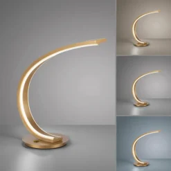 Lampe de table Paul Neuhaus Q-VITO LED Laiton, 1 lumière, Télécommandes