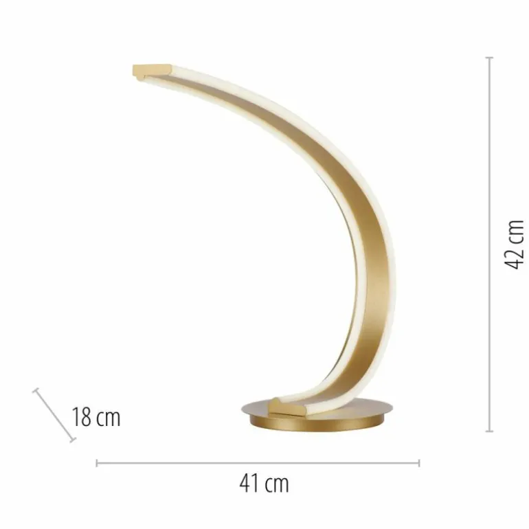 Lampe de table Paul Neuhaus Q-VITO LED Laiton, 1 lumière, Télécommandes