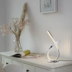 Lampe de table Paul Neuhaus BRILLA LED Argenté, 1 lumière