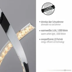 Lampe de table Paul Neuhaus BRILLA LED Argenté, 1 lumière