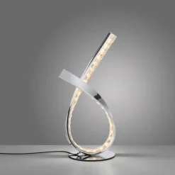 Lampe de table Paul Neuhaus BRILLA LED Argenté, 1 lumière