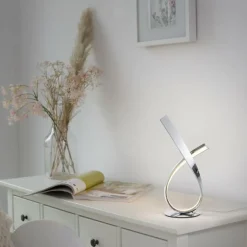 Lampe de table Paul Neuhaus LINDA LED Chrome, 1 lumière