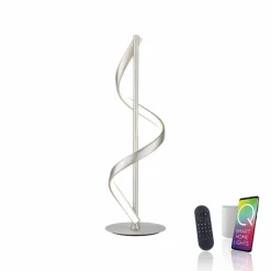 Lampe de table Paul Neuhaus QSWING LED Argenté, 1 lumière, Télécommandes
