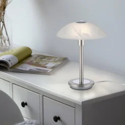 Lampe de table Paul Neuhaus ENOVA LED Argenté, 1 lumière