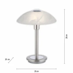 Lampe de table Paul Neuhaus ENOVA LED Argenté, 1 lumière