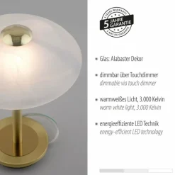 Lampe de table Paul Neuhaus ENOVA LED Laiton, 1 lumière