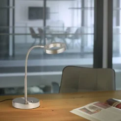 Lampe de table Paul Neuhaus HENSKO LED Argenté, 1 lumière