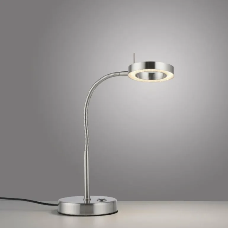 Lampe de table Paul Neuhaus HENSKO LED Argenté, 1 lumière