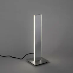 Lampe de table Paul-Neuhaus Q-ADRIANA LED Aluminium, 2 lumières, Télécommandes