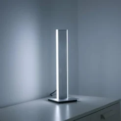 Lampe de table Paul-Neuhaus Q-ADRIANA LED Aluminium, 2 lumières, Télécommandes