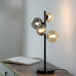 Lampe de table Paul-Neuhaus POPSICLE LED Noir, 4 lumières