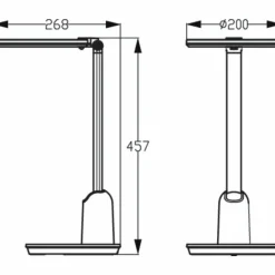 Lampe de table Philips Einstein LED Gris, 1 lumière