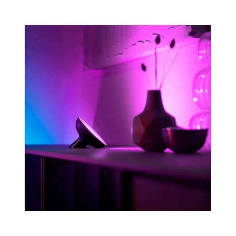 Lampe de table Philips HUE Bloom LED Noir, 1 lumière, Changeur de couleurs