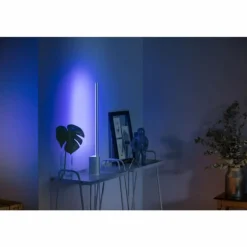 Lampe de table Philips Hue Gradient Signe LED Blanc, 1 lumière, Changeur de couleurs