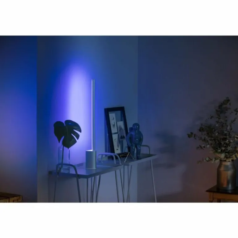 Lampe de table Philips Hue Gradient Signe LED Blanc, 1 lumière, Changeur de couleurs