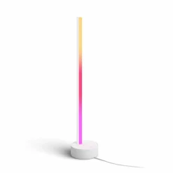 Lampe de table Philips Hue Gradient Signe LED Blanc, 1 lumière, Changeur de couleurs