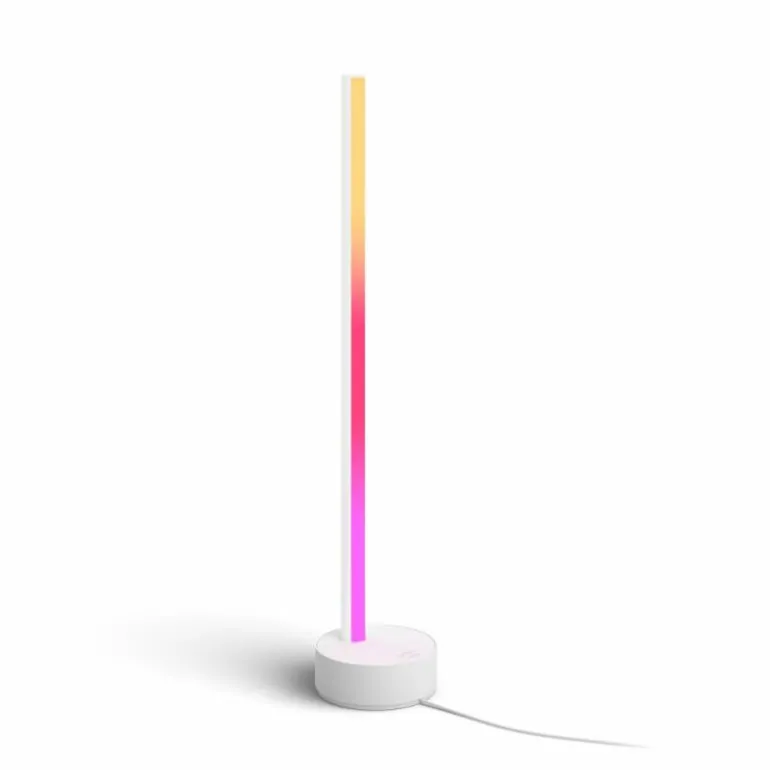 Lampe de table Philips Hue Gradient Signe LED Blanc, 1 lumière, Changeur de couleurs