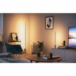 Lampe de table Philips Hue Gradient Signe LED Blanc, 1 lumière, Changeur de couleurs
