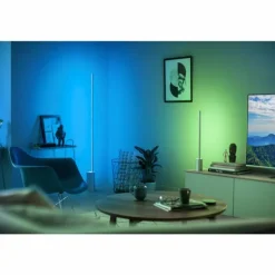 Lampe de table Philips Hue Gradient Signe LED Blanc, 1 lumière, Changeur de couleurs