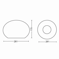 Lampe de table Philips Hue Flourish LED Blanc, 1 lumière, Changeur de couleurs