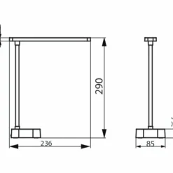 Lampe de table Philips Tilpa LED Blanc, 1 lumière