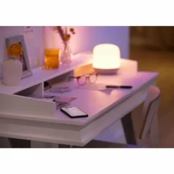 Lampe de table Philips WiZ Hero LED Blanc, 1 lumière, Télécommandes, Changeur de couleurs