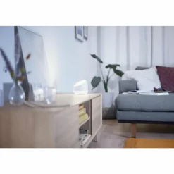 Lampe de table Philips WiZ SQUIRE LED Blanc, 1 lumière, Télécommandes, Changeur de couleurs