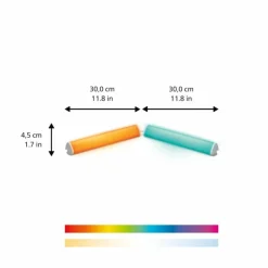 Lampe de table Philips WiZ LightBar LED Blanc, 1 lumière, Changeur de couleurs