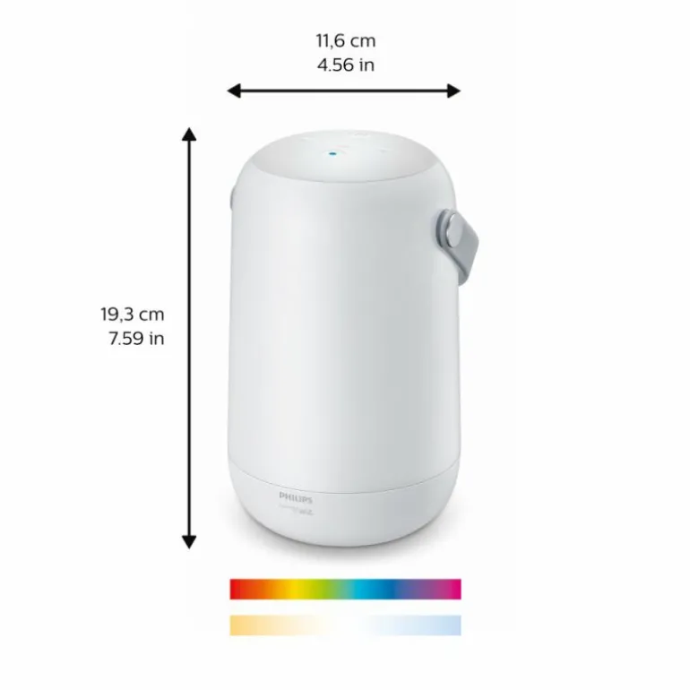 Lampe de table Philips WiZ Portable LED Blanc, 1 lumière, Changeur de couleurs