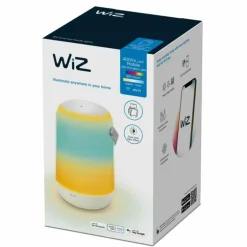 Lampe de table Philips WiZ Portable LED Blanc, 1 lumière, Changeur de couleurs