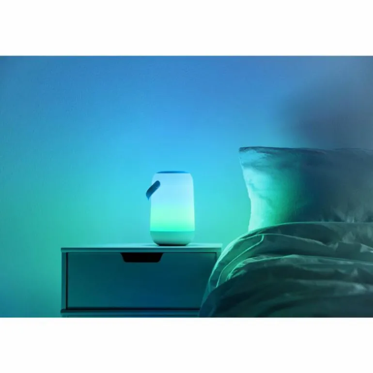 Lampe de table Philips WiZ Portable LED Blanc, 1 lumière, Changeur de couleurs