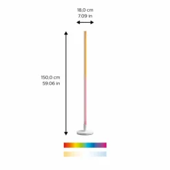 Lampe de table Philips WiZ LED Blanc, 1 lumière, Changeur de couleurs