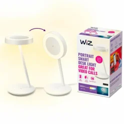 Lampe de table Philips WiZ Office LED Blanc, 1 lumière