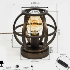 Lampe de table Plan Laiton, 1 lumière